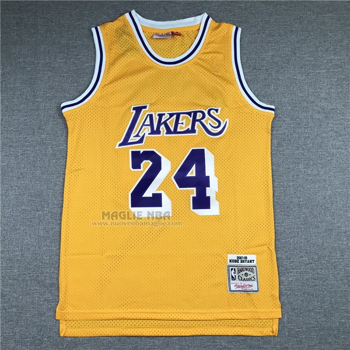 Maglia
 Kobe Bryant NO 24 Los Angeles Lakers Mitchell & Ness 2007-08 Giallo
